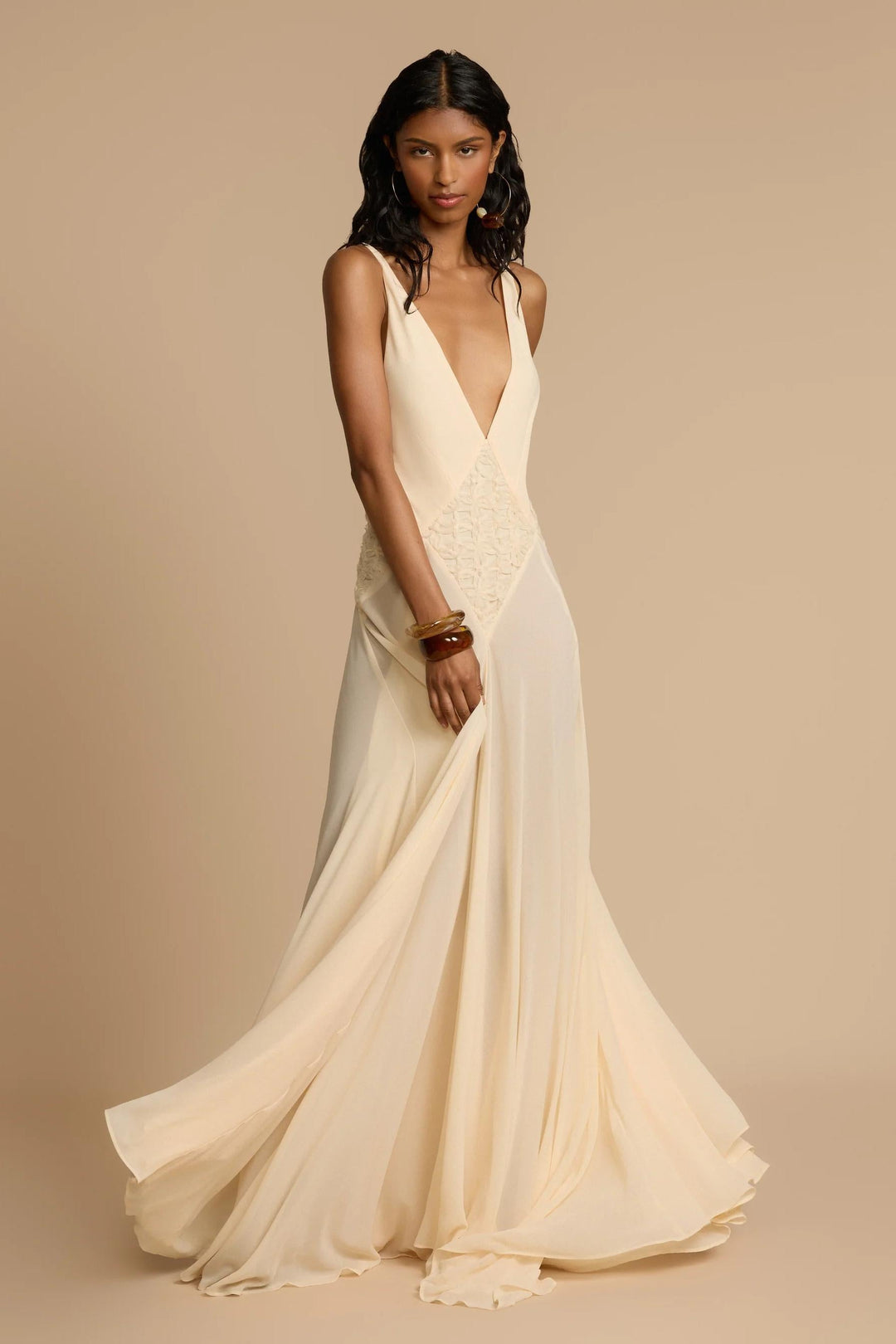 Lavinia™ | Plunging V Maxi Dress