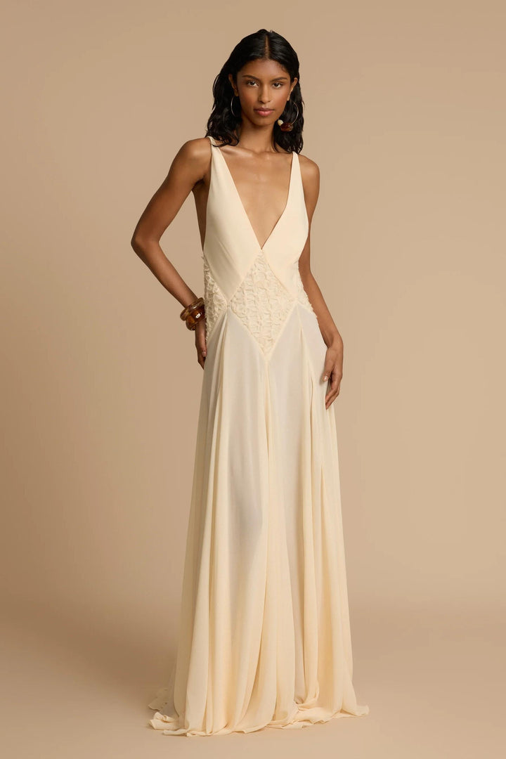 Lavinia™ | Plunging V Maxi Dress