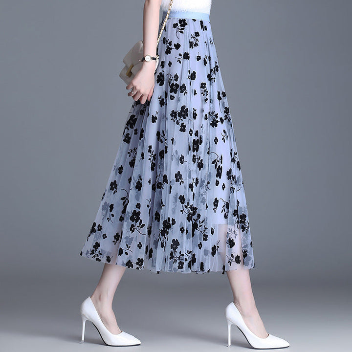 ADELINE™ – Chic Floral Midi Skirt