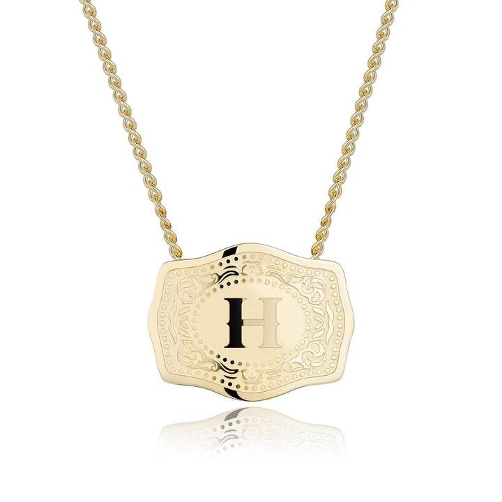 CINDY™ - Sleek Initial Letter Pendant Necklace