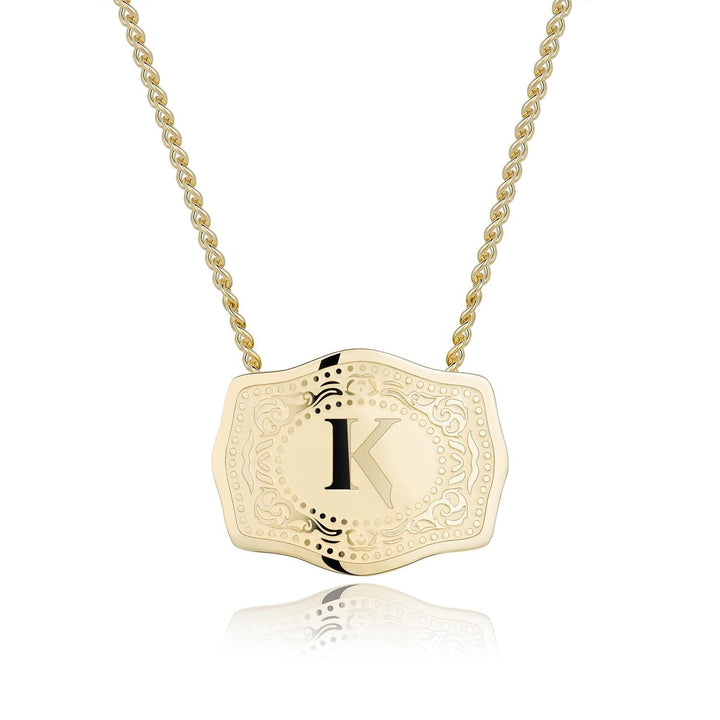 CINDY™ - Sleek Initial Letter Pendant Necklace