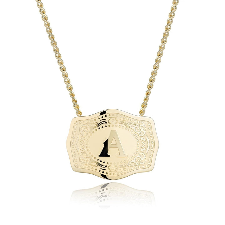 CINDY™ - Sleek Initial Letter Pendant Necklace
