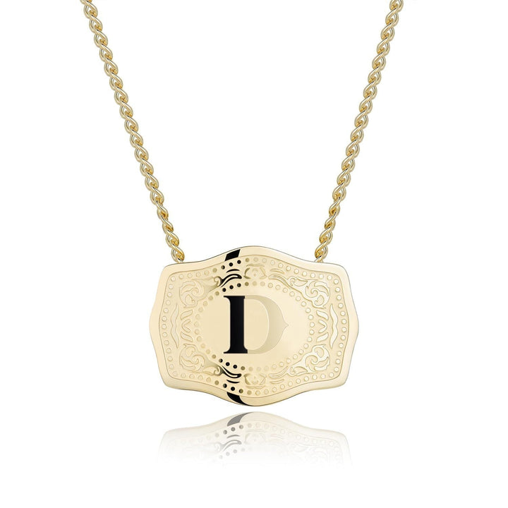 CINDY™ - Sleek Initial Letter Pendant Necklace