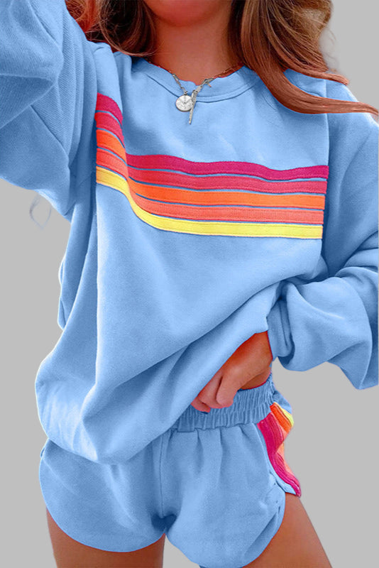 ELORA™ | Soft Striped Lounge Set