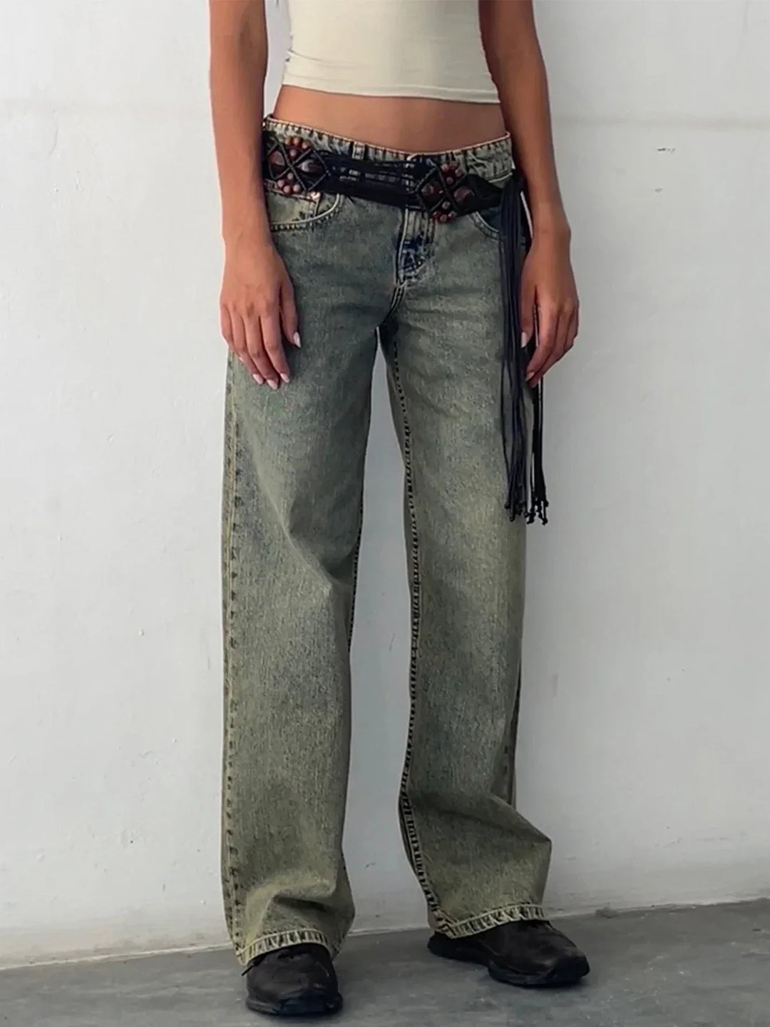 SYLVAINE™ – Vintage Casual Baggy Jeans
