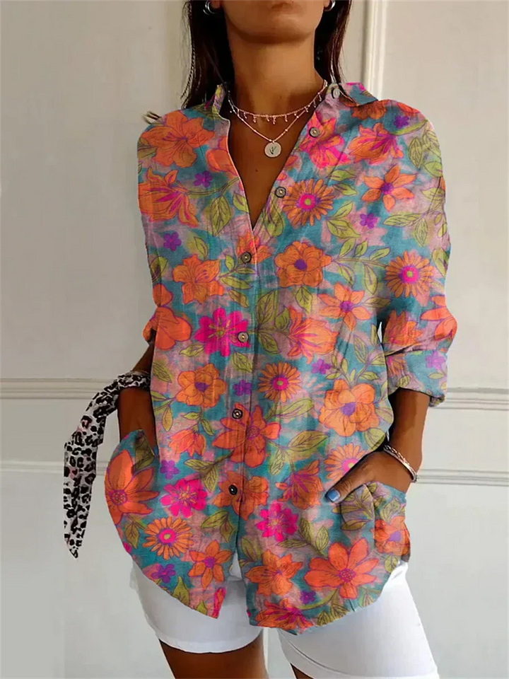 Daisy - Comfy Floral Casual Blouse