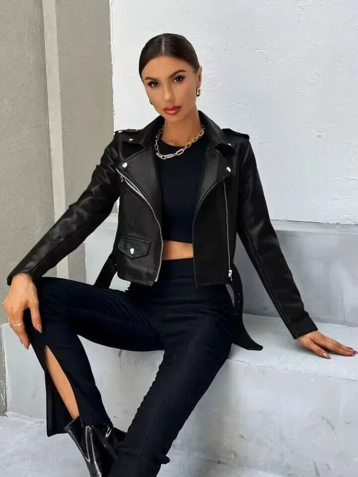 Kaia | Midnight Rebel Moto Jacket