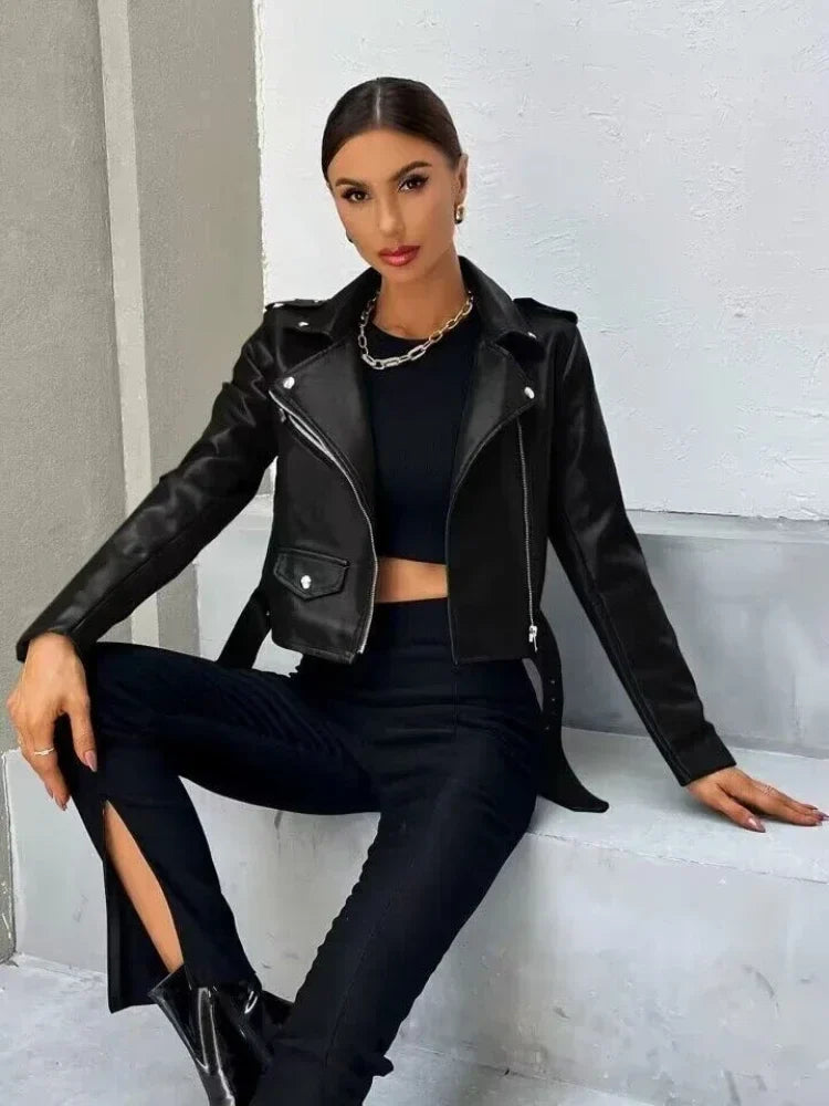Kaia | Midnight Rebel Moto Jacket