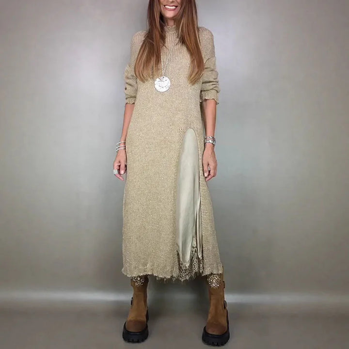 Averie™ | Elegant Knit & Lace Two-Piece Set