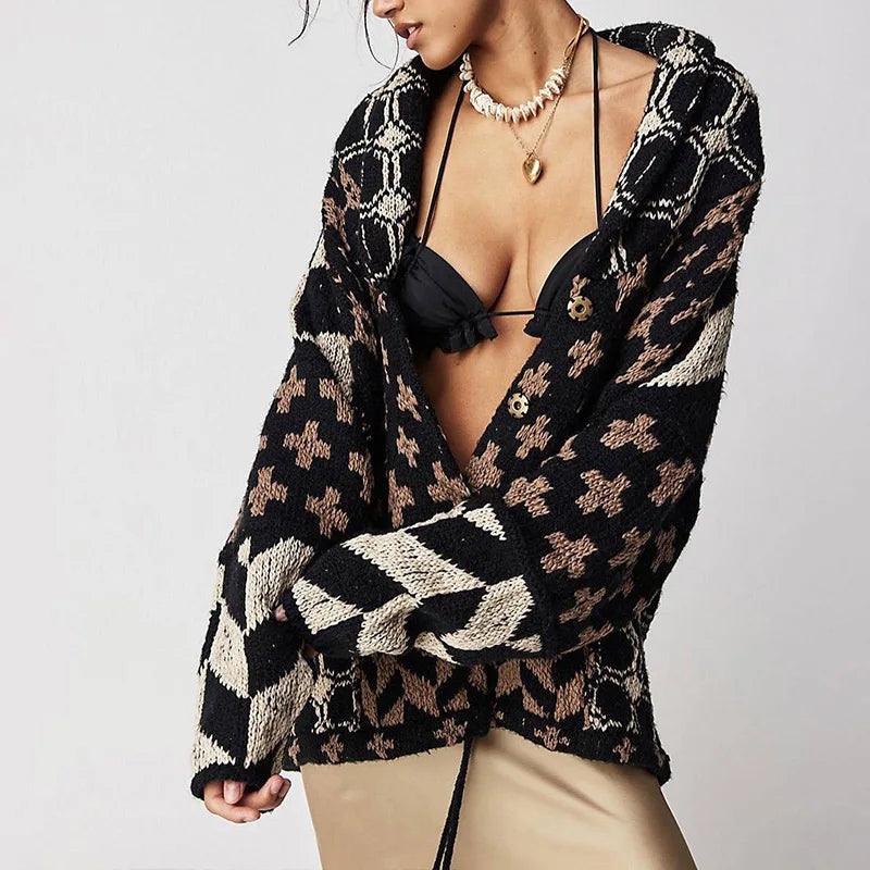 Vintage™ | Knitted V-Neck Cardigan