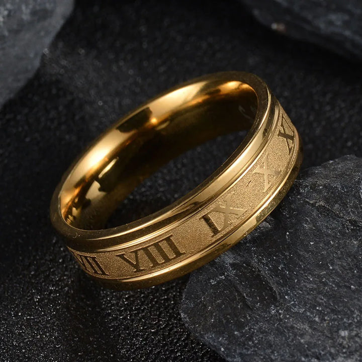 NOELLE™ – Modern Roman Numeral Ring