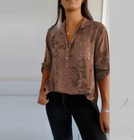 Isla™ Pocketed V-Neck Shirt