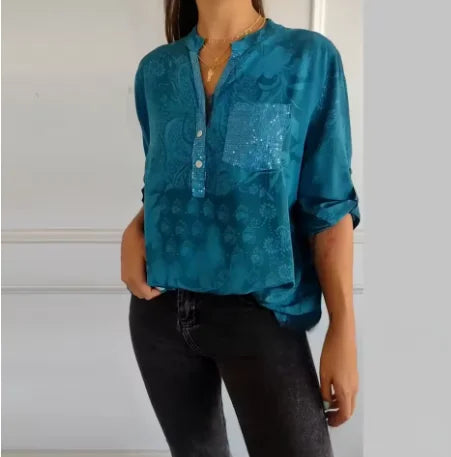 Isla™ Pocketed V-Neck Shirt