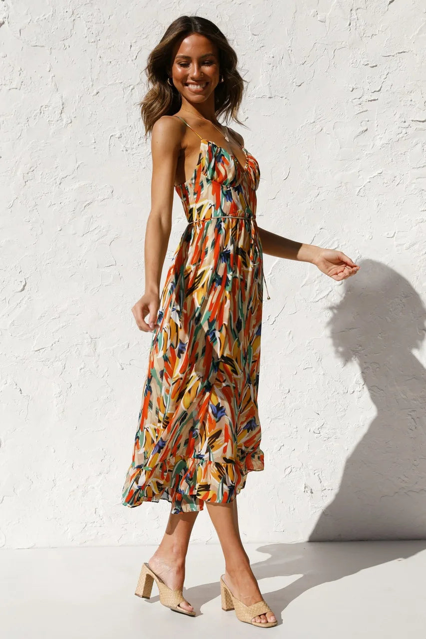 Rowyn™ | Sun-Kissed Midi Dress