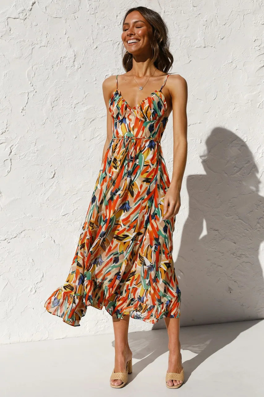 Rowyn™ | Sun-Kissed Midi Dress