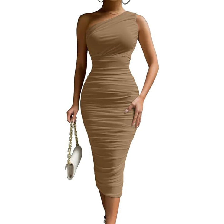 Sienna | One-Shoulder Confidence Midi Dress