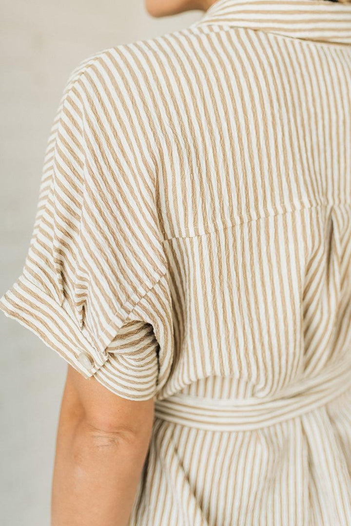 Theo Premium Striped Shirt Dress