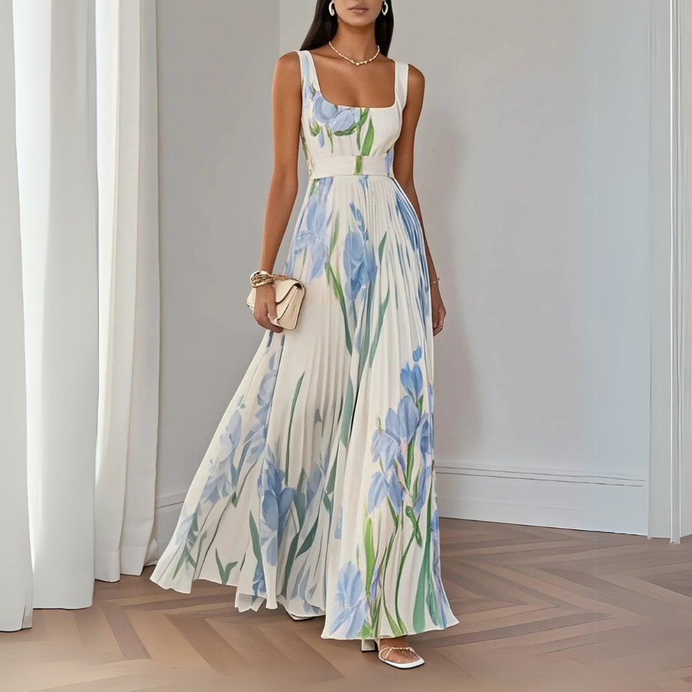 Rayelle™ | Elegant Floral Maxi Dress