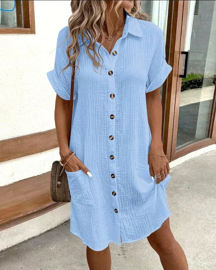 Brooklyn™ | Elegant Polo Midi Dress
