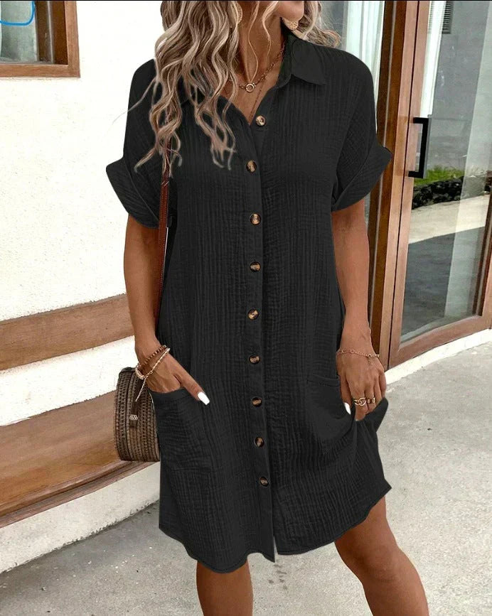 Brooklyn™ | Elegant Polo Midi Dress