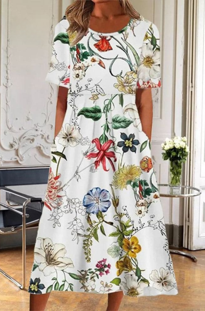 Aria | Floral Breeze Loose Dress