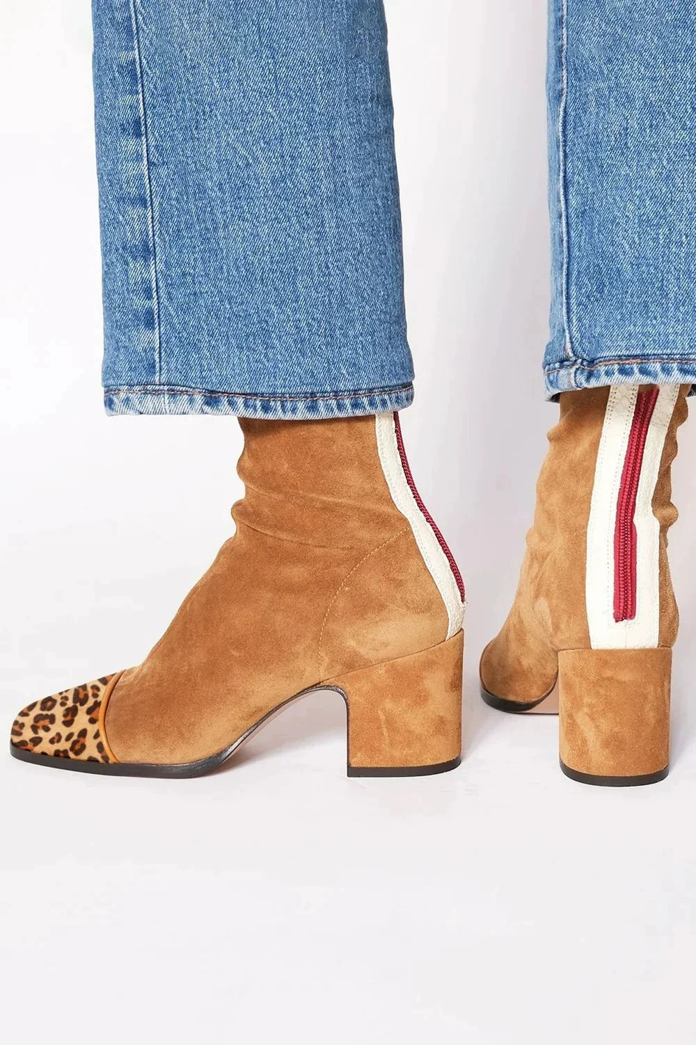 Women’s Soft Suede Block Heel Ankle Boots