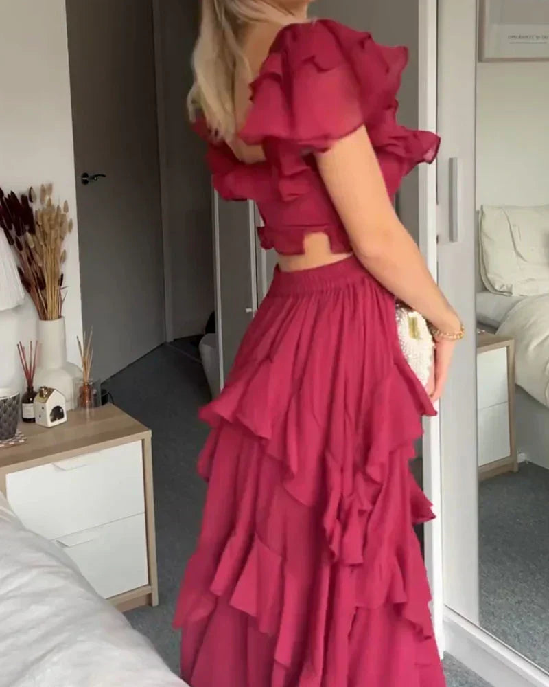 OLIVIA - RUFFLE DRESS