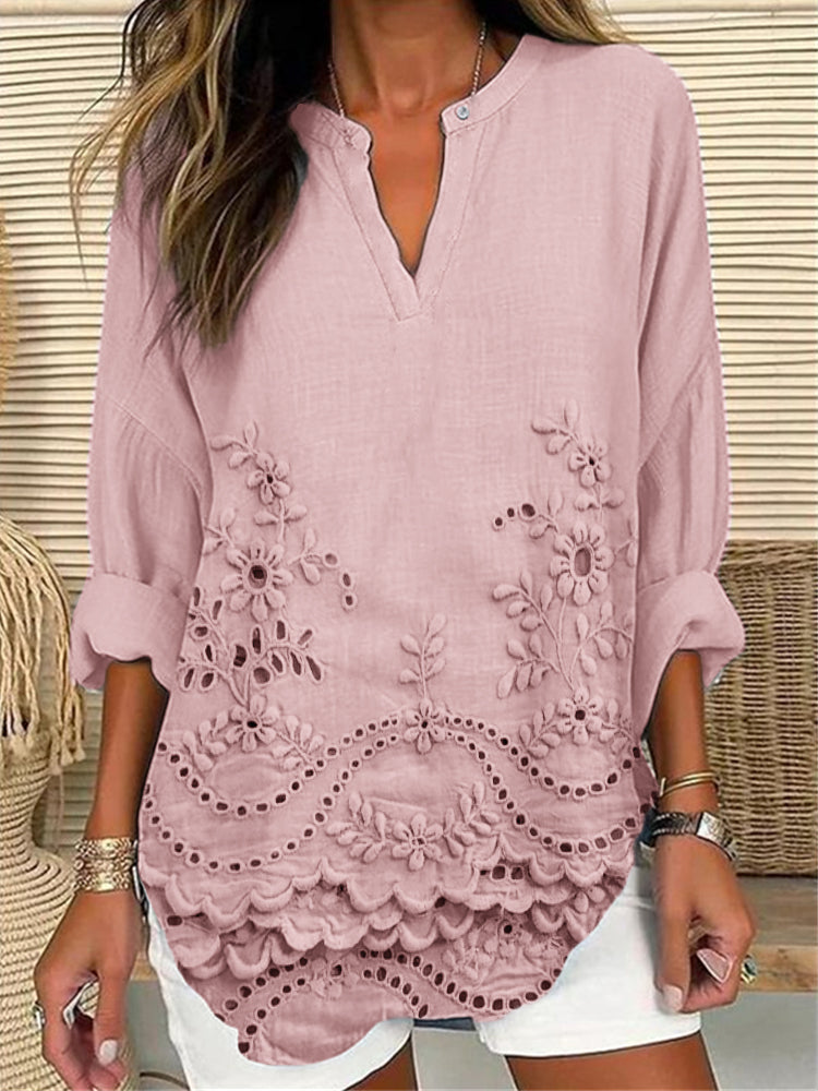Azura - Casual Lightweight Printed Top