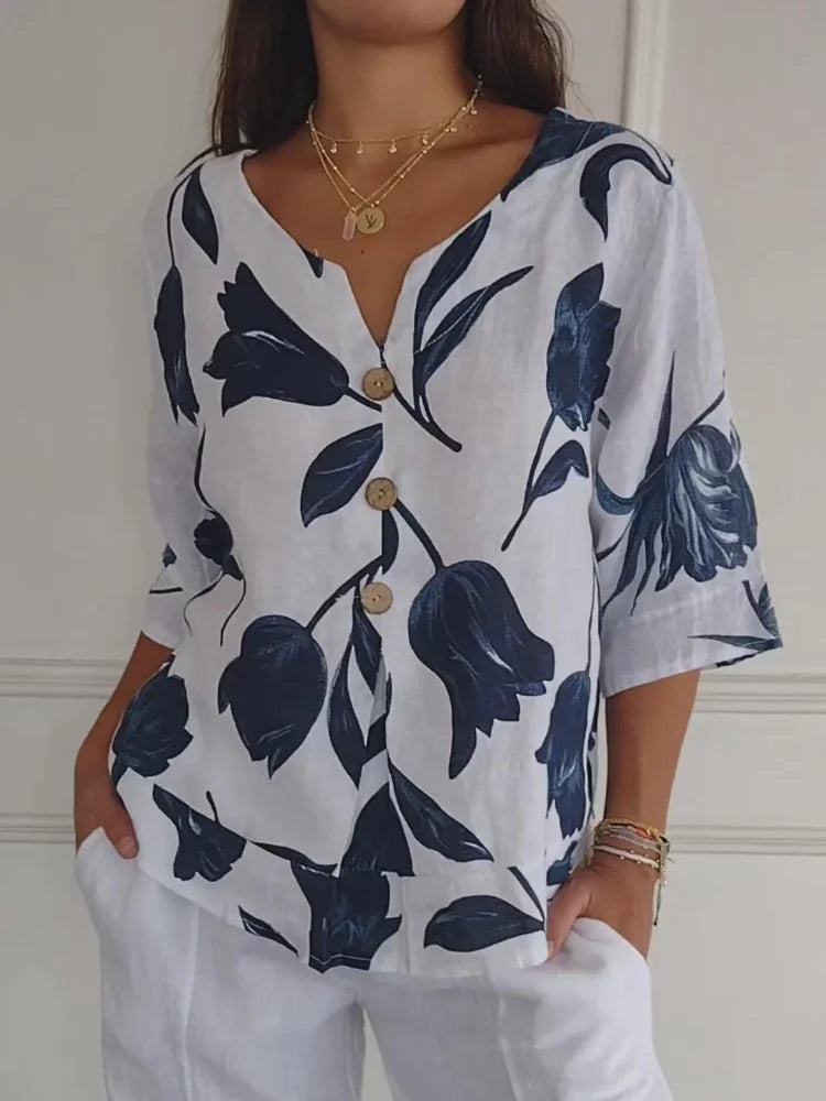 Dahlia's - Blossom Print Blouse