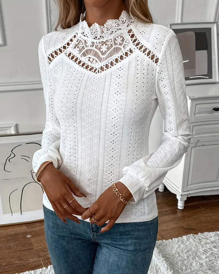 Corvessa™ | Classic Lace Long Sleeve Top