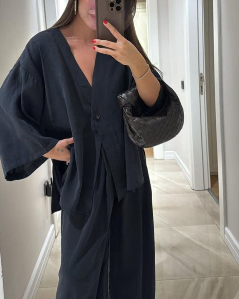 Nigella™ | Cozy V-Neck Set
