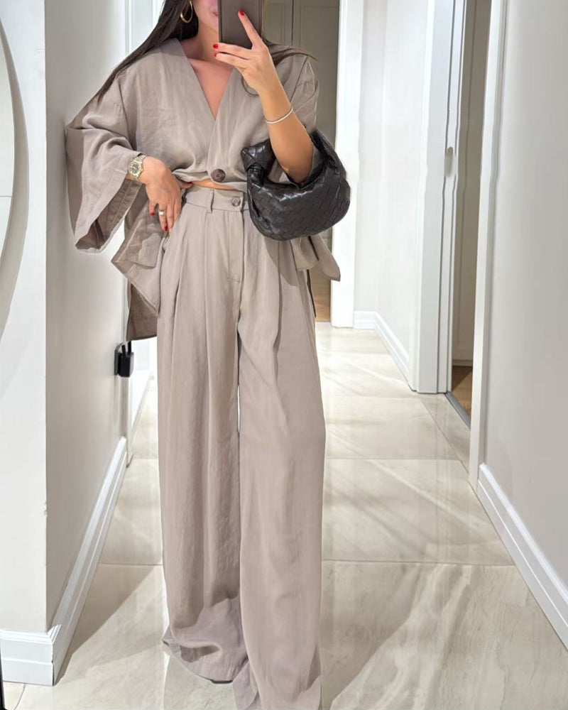 Nigella™ | Cozy V-Neck Set