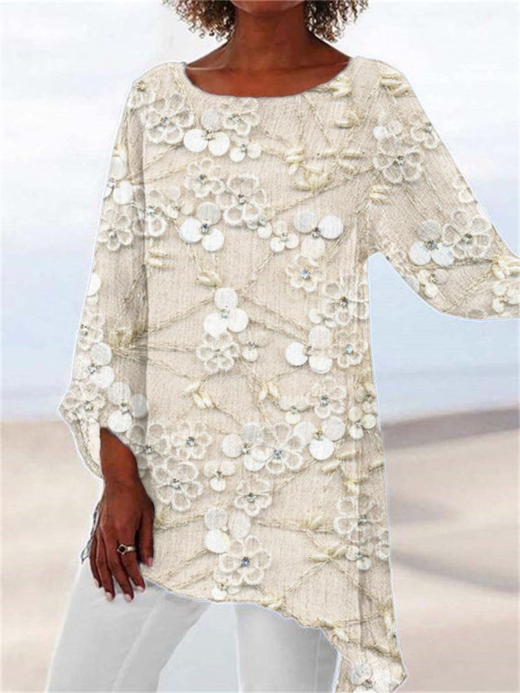 Odalys - Crystal Bloom Floral Print Top