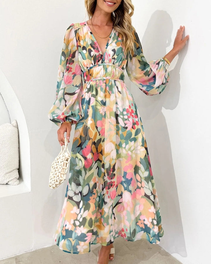 Annie™| Boho Floral Maxi Dress