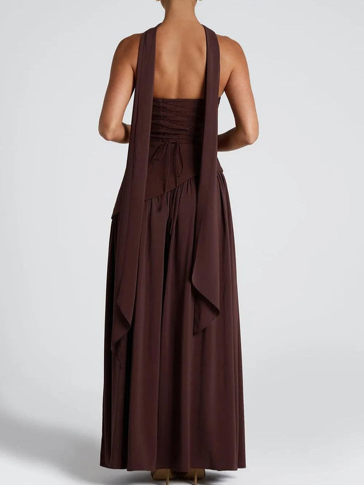 Serenya™ | Chic Strapless Slit Gown