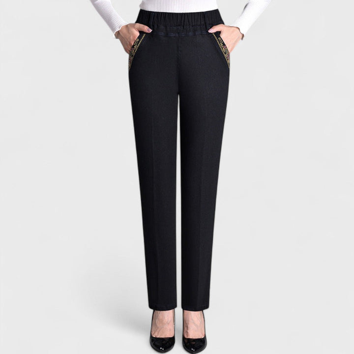 Melora™ | Women’s Jeans with Side Pockets and Elastic Waist