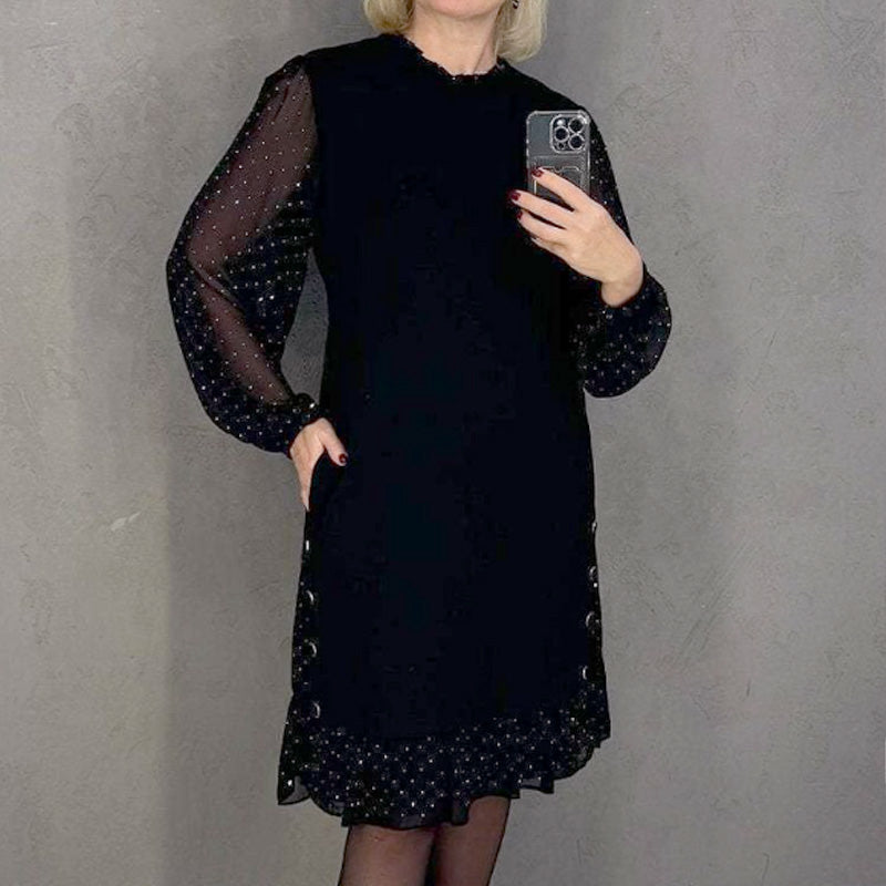 Marélle | Layered Polka Dot Midi Dress