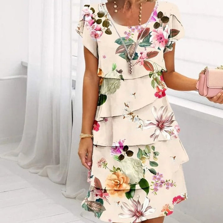 Lyra™ | Graceful Floral Elegance Dress