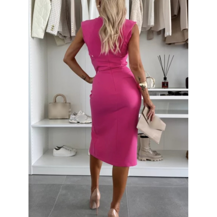 FAYLORA™ | FlowCharm Slit Dress