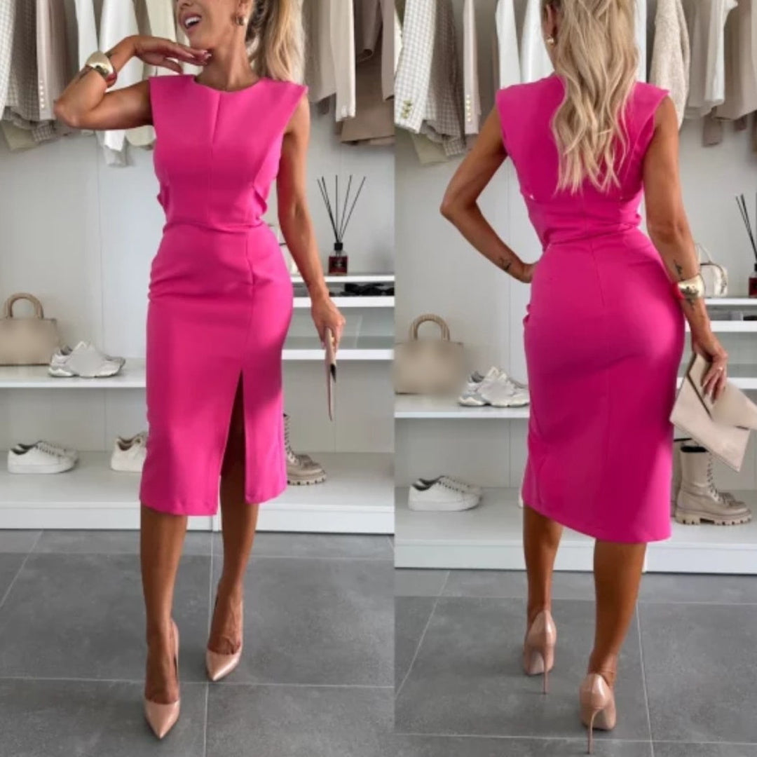 FAYLORA™ | FlowCharm Slit Dress