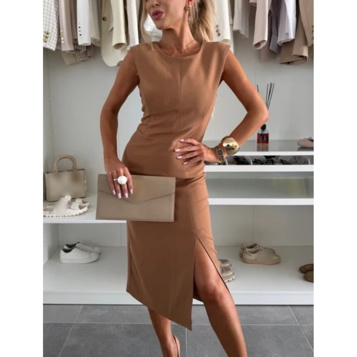 FAYLORA™ | FlowCharm Slit Dress