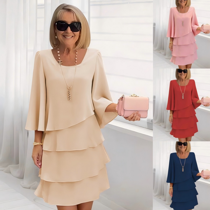 Women's slimming chiffon dress