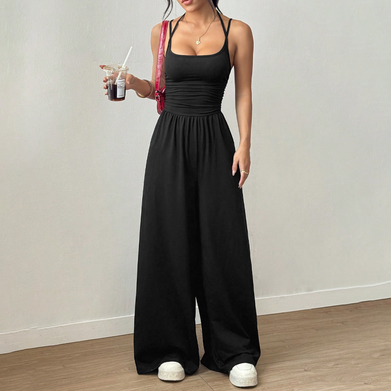 Women's Casual Spaghetti Strap Jumpsuit