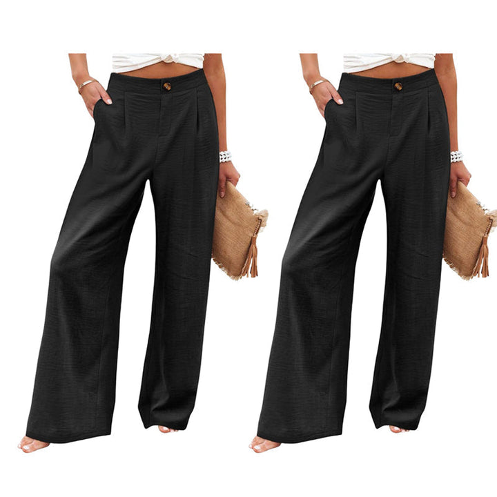 Women's High Waist Wide-Leg Casual Pants